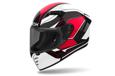 Casco Connor, un casco integrale con calotta in termoplastica resistente. Colore rosso lucido. Di Airoh.